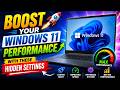 Boost Your Windows 11 Performance with These Hidden Settings | Settings to Change Immediately