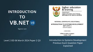 VB.NET Tutorial | Solve ISD NCV Level 2 Question 3 – Buy N Drive