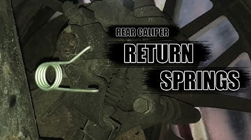 INSTALLING REAR BRAKE CALIPER RETURN SPRINGS | VW GOLF MK4 DIY