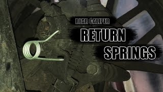 INSTALLING REAR BRAKE CALIPER RETURN SPRINGS | VW GOLF MK4 DIY