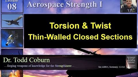 Strength I: L-08 Torsion & Twist of Thin-Walled Closed Sections
