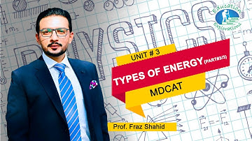 Physics | MDCAT| Lecture # 15 | "Types of Energy PART 3" | Unit # 3 | by Prof. Fraz Shahid