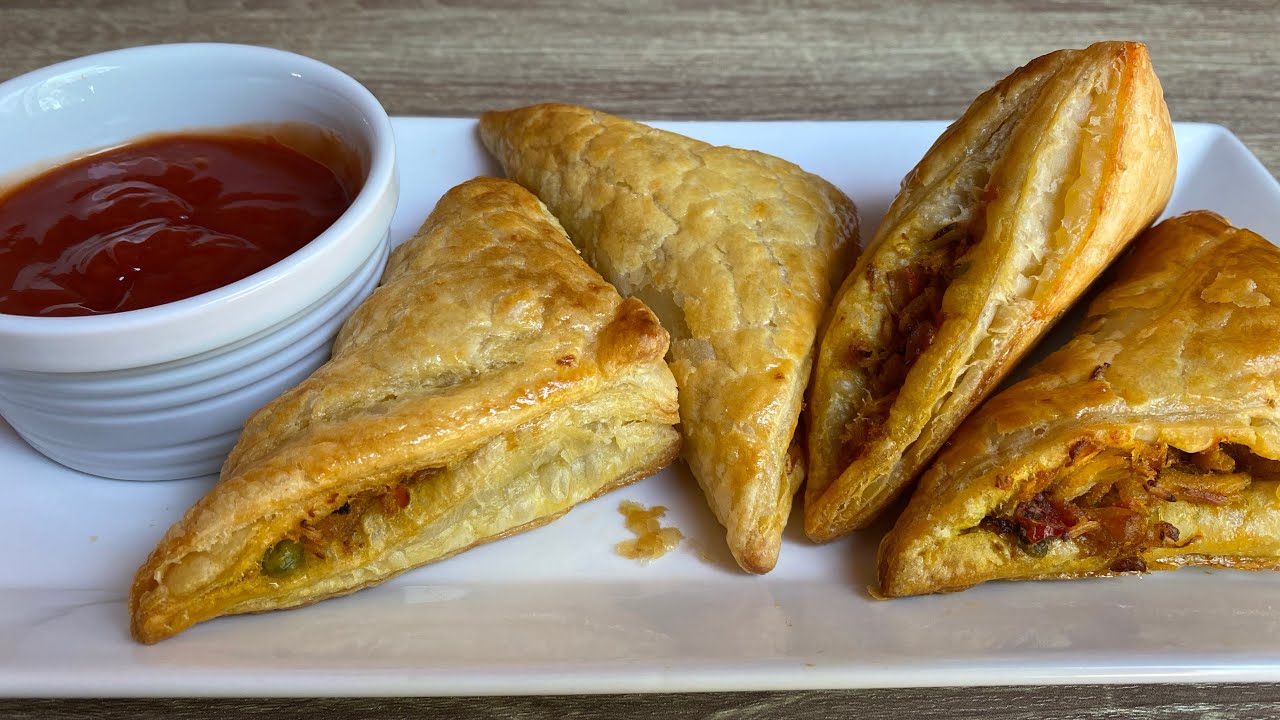 Chicken puff pastry recipe chicken patties Bangla YouTube