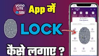 How to Apply Finger Lock in Yono SBI Lite App | Fingerprint Based Login in Yono Lite SBI App screenshot 2