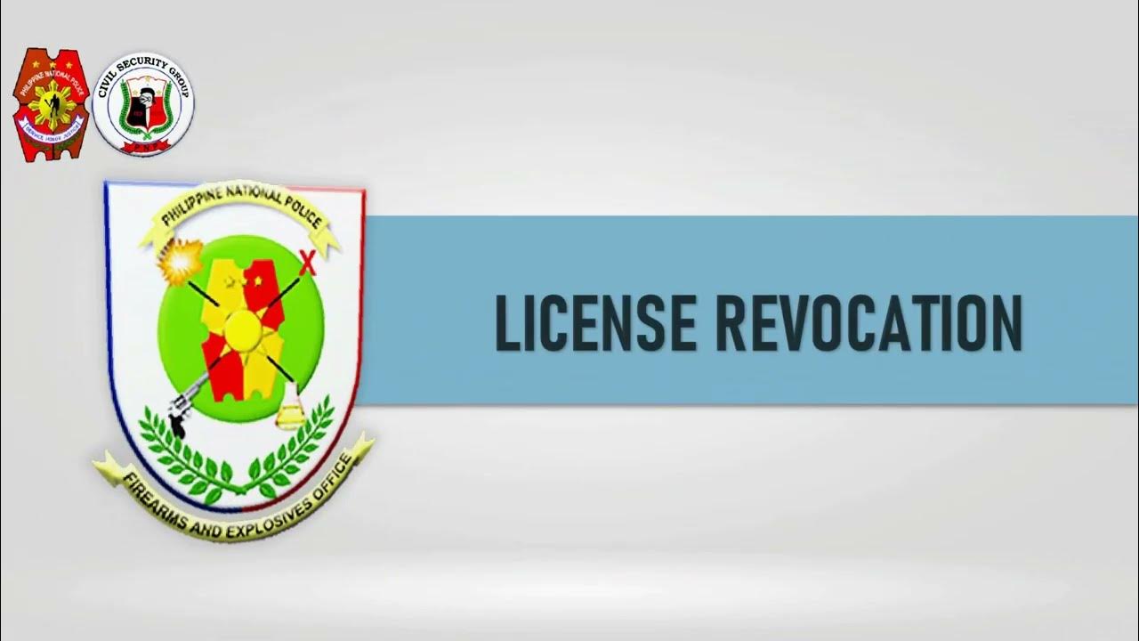 FEO INFOGUIDE Lost Firearms, License Revocation, Inspection and Death