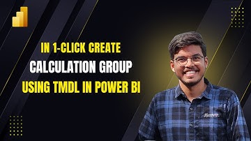 Create Calculation Group in One Click | Power BI TMDL View Tutorial