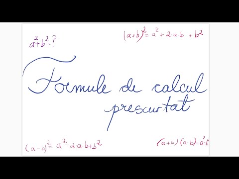 Formule de calcul prescurtat