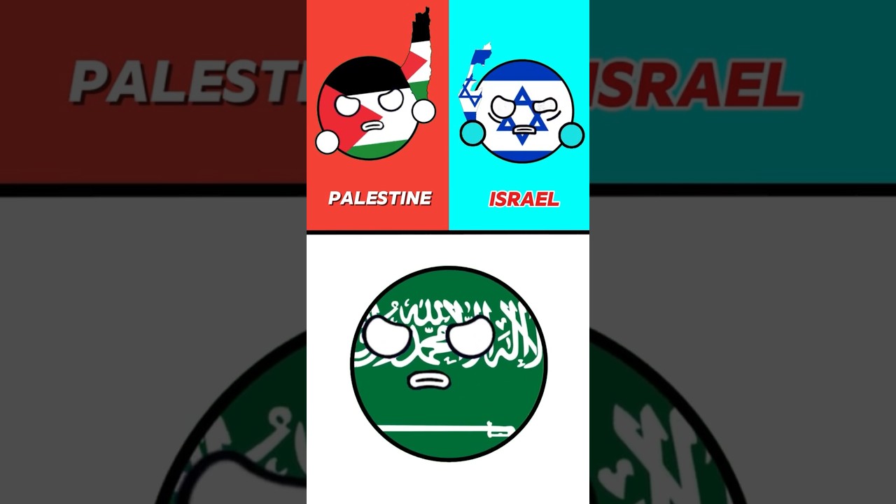 israel vs palestine countryball meme (remake)🕋☝️ 