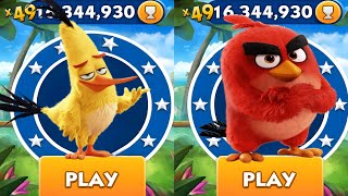 Sonic Dash - Chuck vs Red - All Characters Unlocked - Gameplay