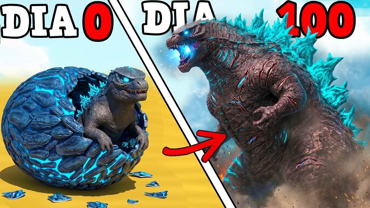 SAINDO DO OVO! GIGANTE GODZILLA ALPHA AZUL! REI DOS KAIJUS E DINOSSAUROS!