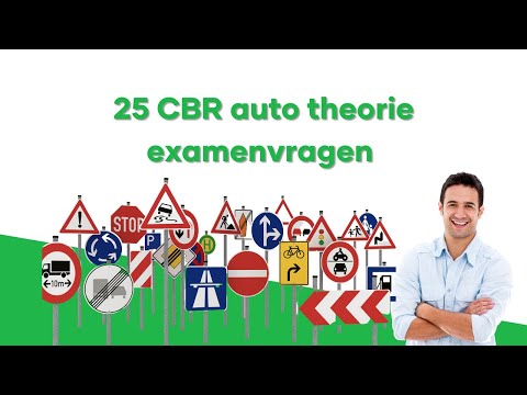 25 CBR auto theorie examen vragen 2022 | Auto theorie leren