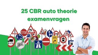 25 CBR auto theorie examen vragen 2022 | Auto theorie leren