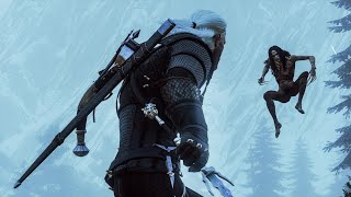 A Bruxa and an Alp tag team Geralt || Combat cuts - Vampires || Witcher 3
