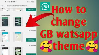 How to change gb watsapp theme ||GB watsapp ka theme kaise change kare||buy tricks|| screenshot 3