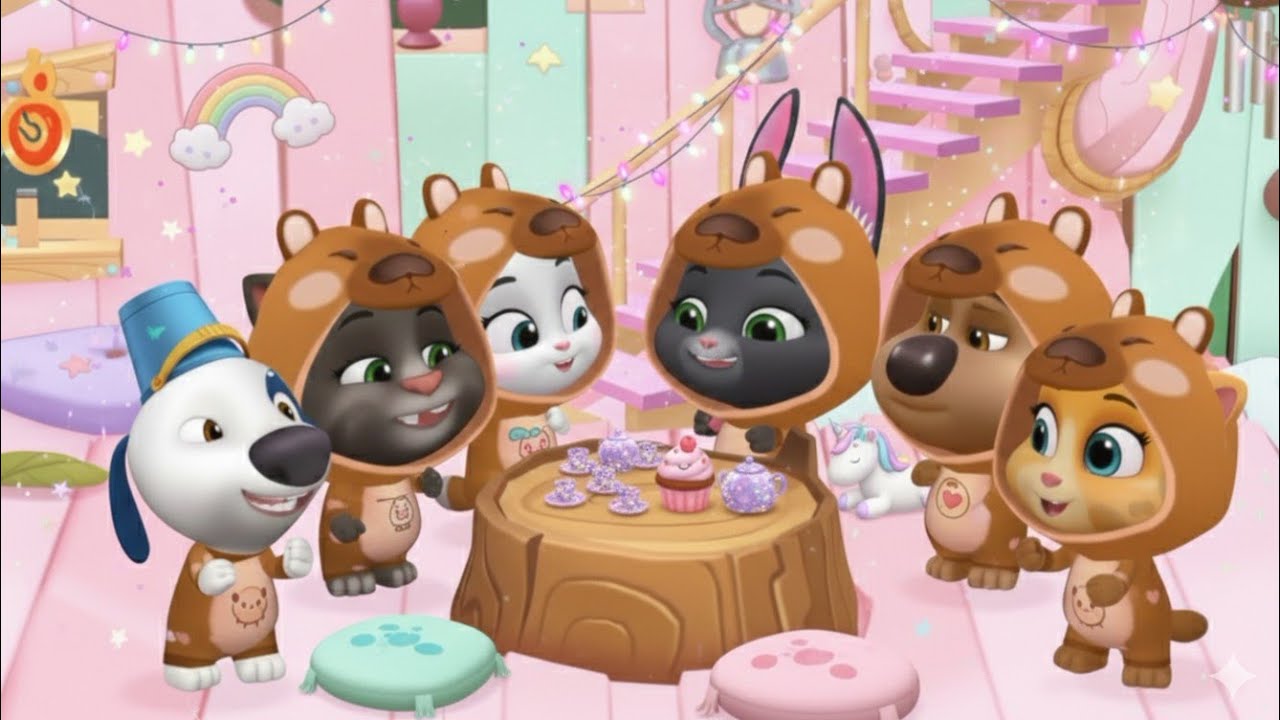 Making a Sand Castle! My Talking Tom Friends New update Gameplay Android ios 