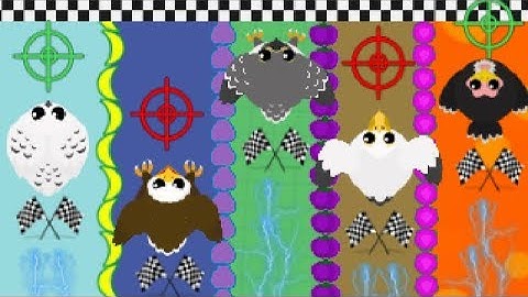 MOPE.IO FALCON vs. SNOW OWL RACE! *Which Bird is the FASTEST?* New Update Minigame (Mopeio Gameplay)