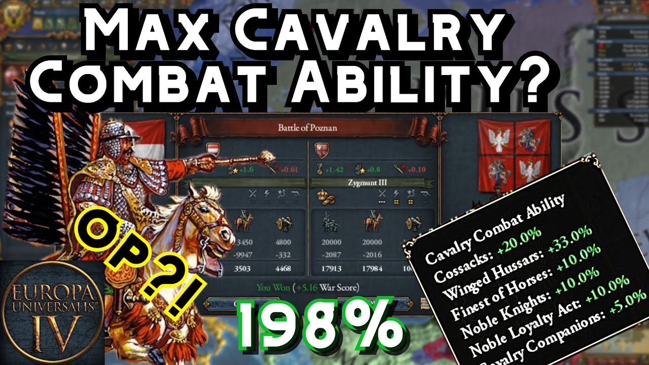 EU4 - What is the MAXIMUM Cavalry Combat Ability??