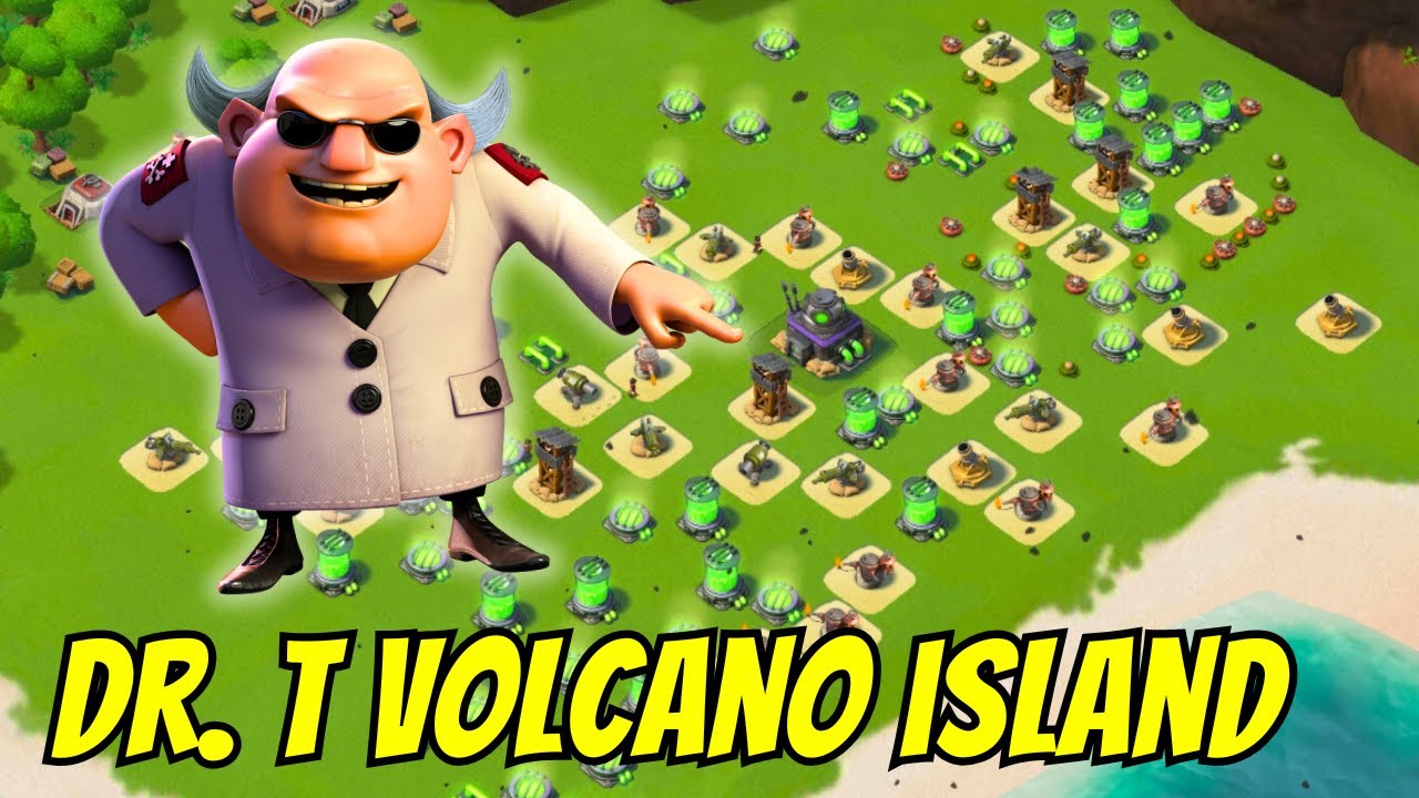 How to Easily Beat Dr.T's Volcano Island Level 20 (Boom Beach