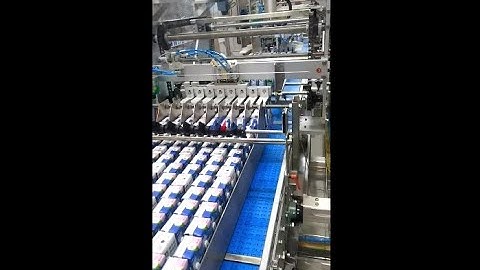 high speed wraparound case packer  for Tetra pak bricks#tetrapak #tetra #milkpacking