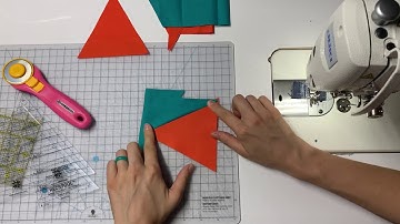 How to Cut & Piece Triangle in a Square (tri-recs) Blocks