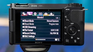 كيفية التحكم وأهم إعدادات الفوتو والفيديو Sony ZVE10 Basic Operation & Settings
