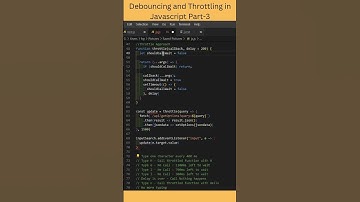 Must Know #javascript Debouncing and Throttling concept Part-3 #shorts #youtubeshorts #hindi