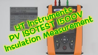 Ht Instruments - Pv Isotest 1500V Insulation Measurement