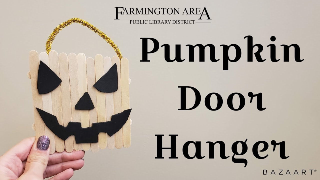 Craft Stick Pumpkin - YouTube