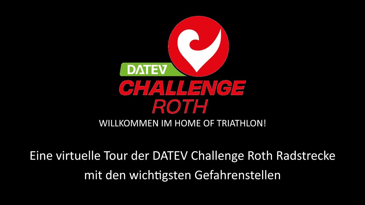 DATEV Challenge Roth Radstrecke mit Gefahrenstellen