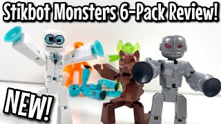 SCIENTIST STIKBOT?! Stikbot Monsters 6 Pack Unboxing & Review!