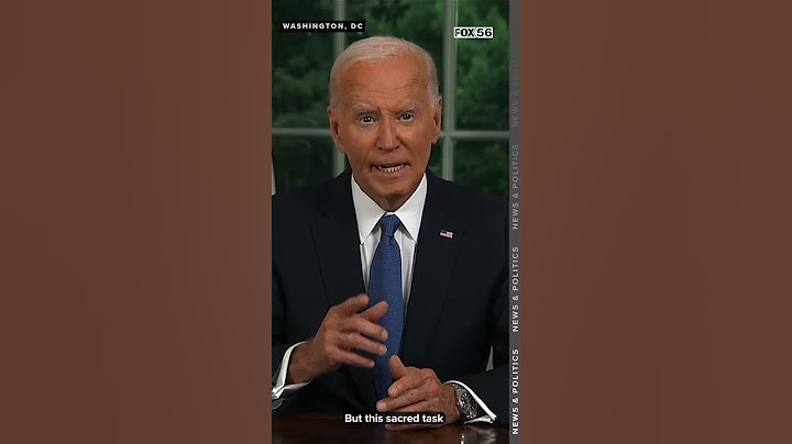 "I revere this office, but I love my country more," President Biden said of decision to leave race