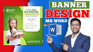 Unexpected Reactions About Banner Design in MS Word Hindi Tutorial || Ms Word Design Hindi Tutorial