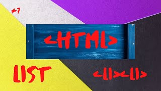 Html Ordered list and Unordered list- HTML Tutorial For Beginners #7- HTML List Tag Tutorial