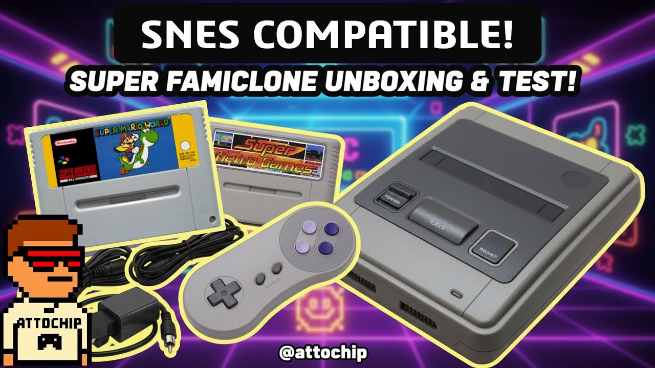 🎮 Super Famiclone UNBOXING & TEST! 😱 Can It Run REAL Super Mario World? 🕹️