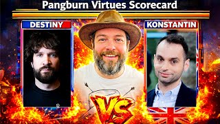 Destiny vs Konstantin Kisin | Pangburn Virtue Scorecard
