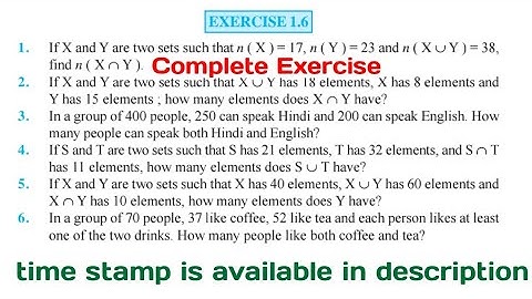 Ex 1.6 class 11 maths ncert Sets Q1 to Q8