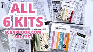 Scrapbook.com SBC Fest | Unboxing all 6 Class Kits!
