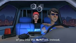 4 troublemakers makes everything on Plotagon free/arrested/separated jail cells/grounded