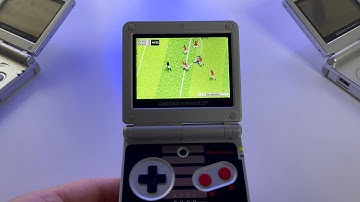 FIFA 2003 | Gameboy Advance SP (IPS display) gameplay