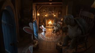 A Rabbit Found a Secret Door in the Snow… 🐰❄️#3DAnimation #3DCartoon #RabbitStory #EmotionalStory #