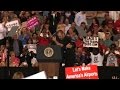 Trump brings supporter on stage during rally