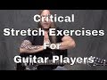 Daily Practice Tips for Guitarists #1 - Critical Stretch Exercises - Steve Stine Guitar Lesson