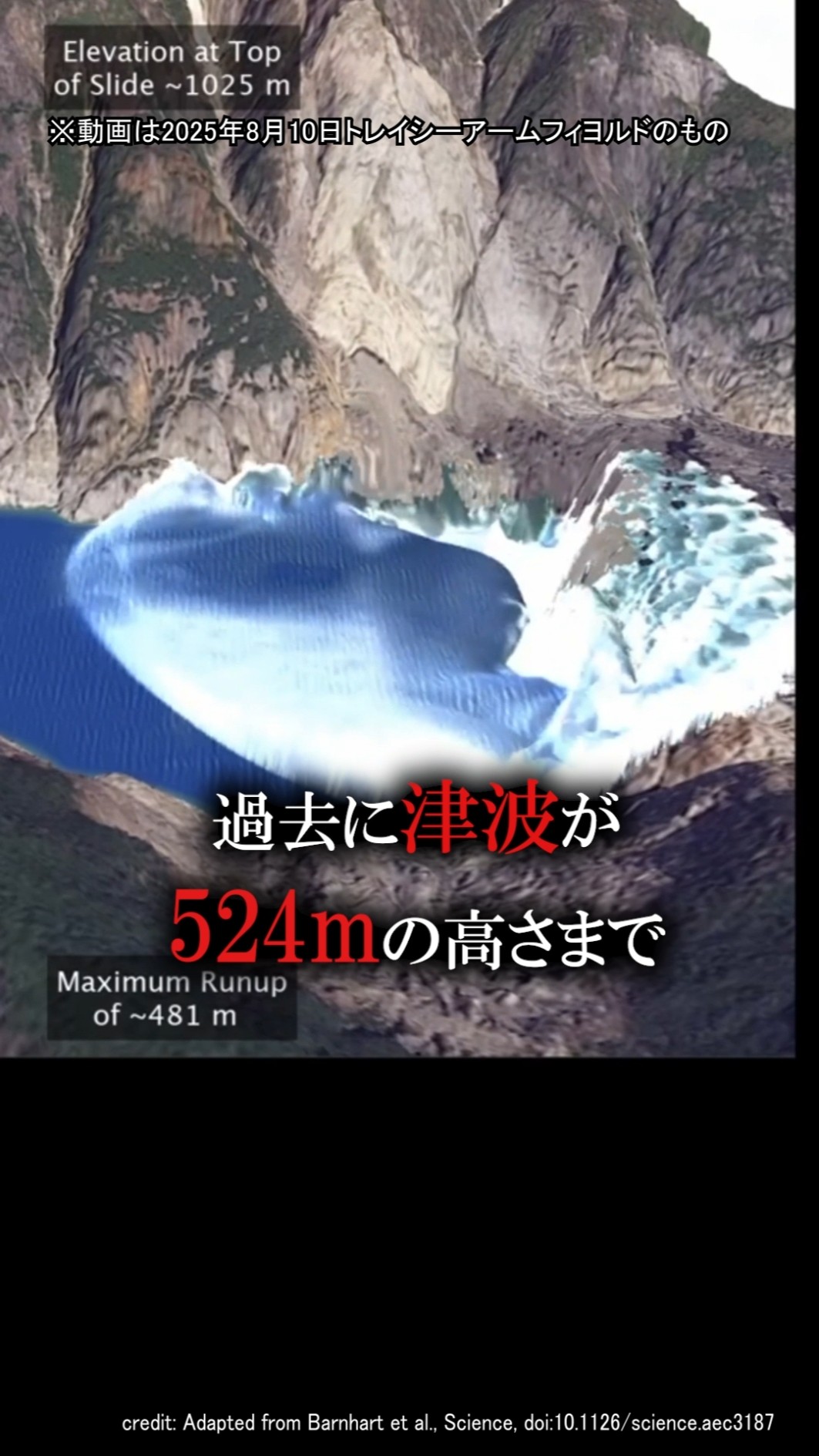 The Highest Tsunami Ever Recorded (Run-up Height)] #Earth #Space
