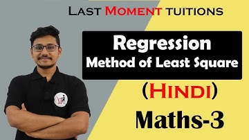 Method of Least Square in Regression in Hindi | Engineering Maths Lectures