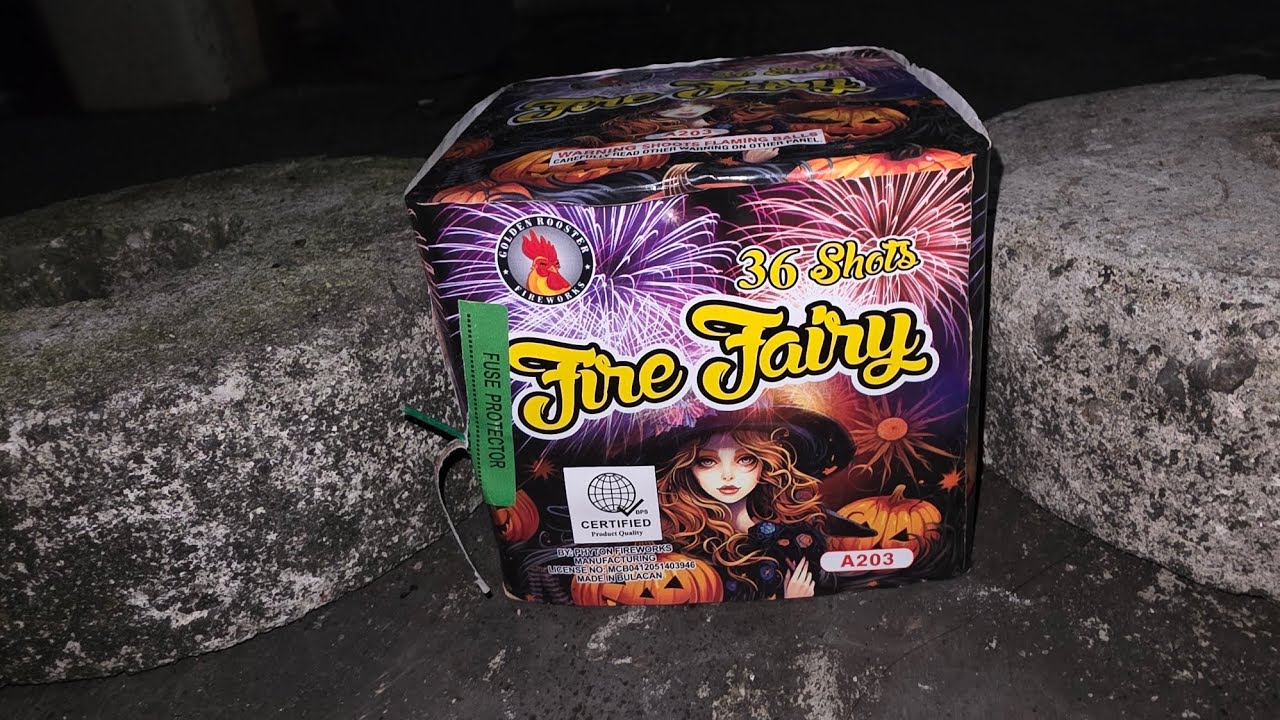 Fire Fairy 36 Shots by Golden Rooster Fireworks - 25 Days Before