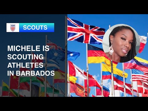 Michele Scouting Athletes in Barbados - YouTube