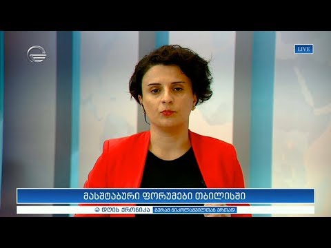 მასშტაბური ფორუმები თბილისში - ნათია მეზვრიშვილი \"დღის ქრონიკაში\"
