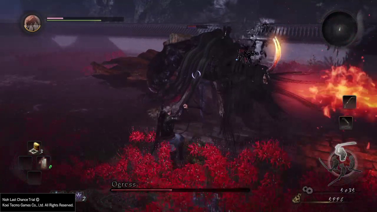 Nioh Ogress Boss Fight