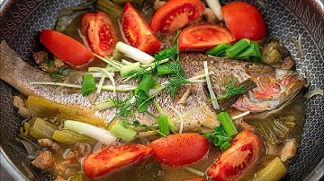Cách làm Cá Om Dưa, Chép Om Dưa thơm ngon chống ngán cho bữa cơm gia đình | Fish stew recipe