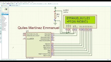 Práctica 16 - LCD controlado por PIC16F628A - Quiles Martínez Emmanuel